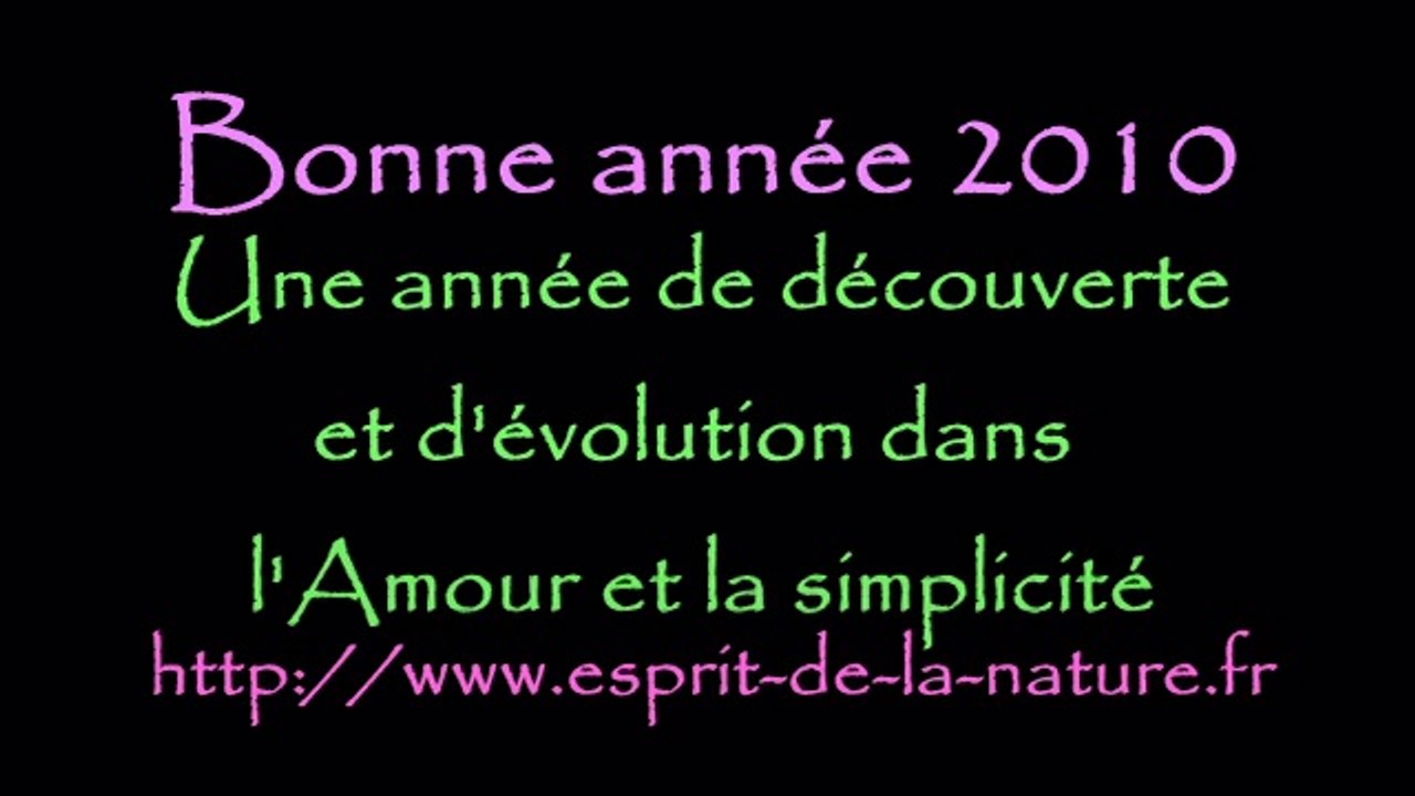 Géobiologie quantique et esprits de la nature voeux 2010