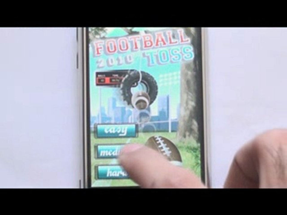 iPhone Game - Football Toss 2010