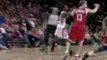 Carl Landry rejects the shot, then the Rockets get the ball