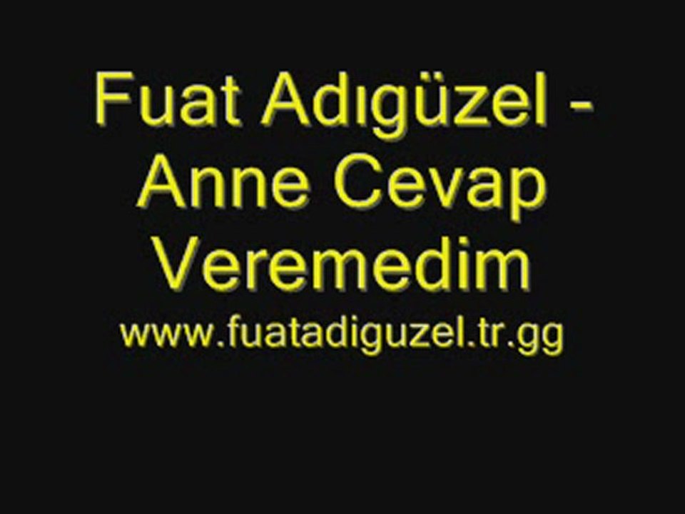 [ Mc Execution ] Fuat Adıgüzel - Anne Cevap Veremedim