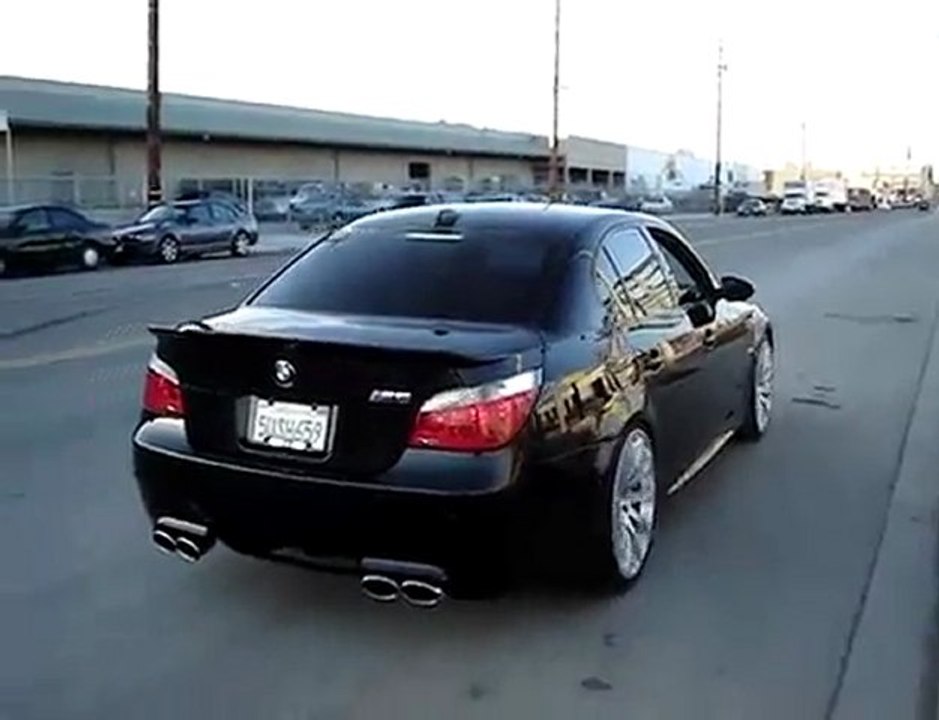 BMW E60 M5 Burnout Eisenmann Exhaust Hartge Wheels