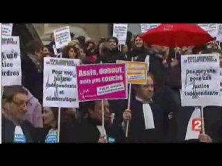 Manif avocats magistrats 14-01-10