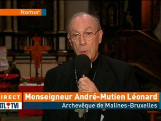 Monseigneur Léonard en direct dans le journal d'RTL TVI