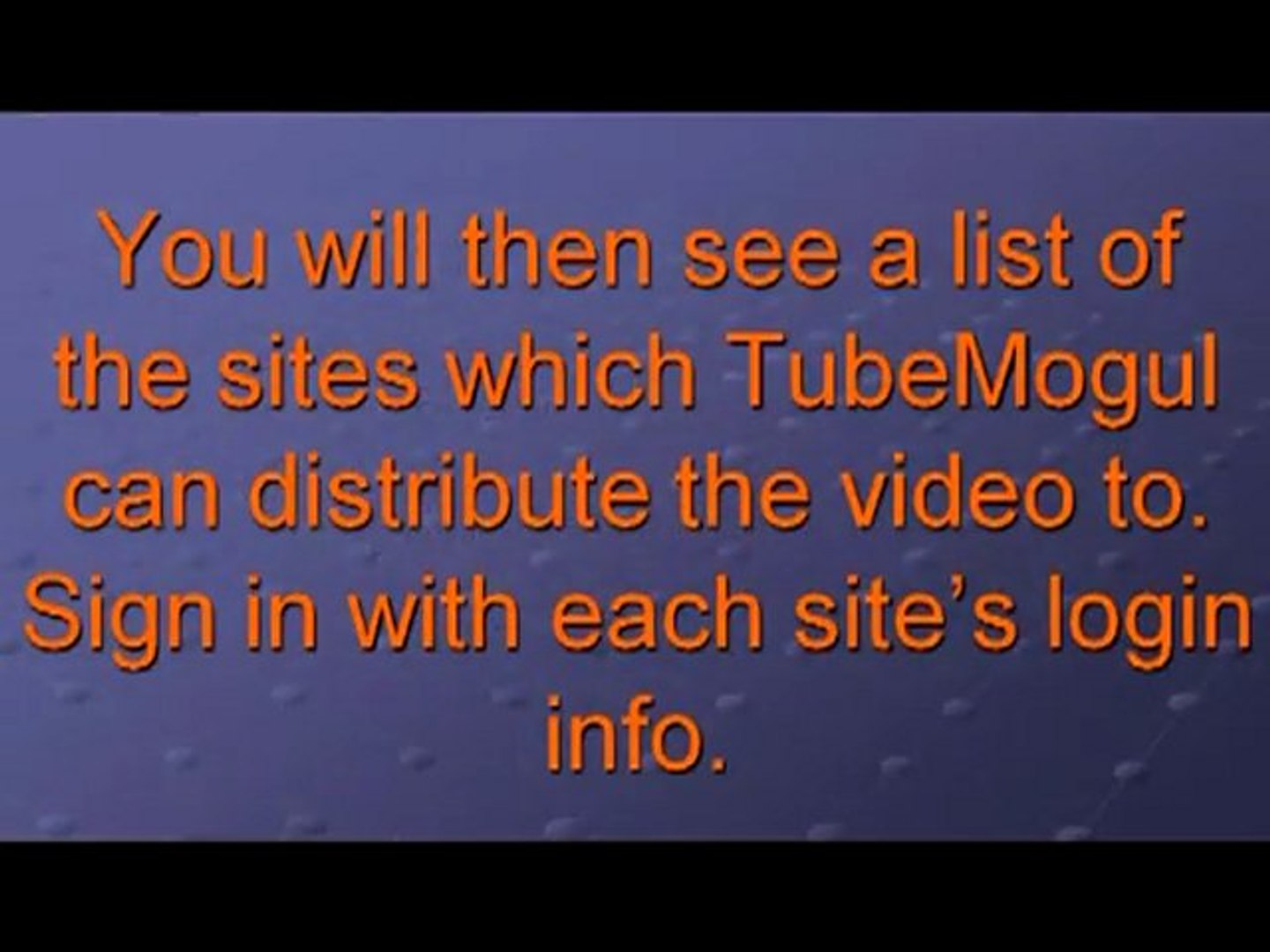 How To Upload Videos To TubeMogul