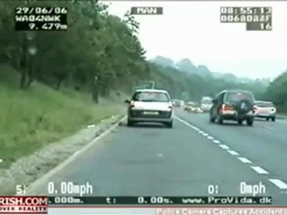 Accident moto sur autoroute