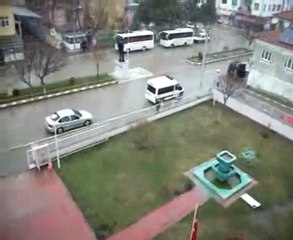 Yenipazar da Kar Yağışı