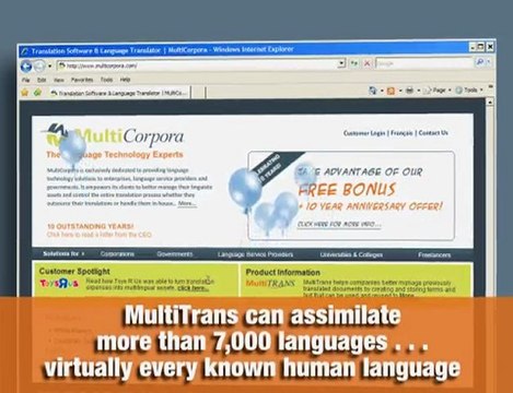 MultiCorpora - Experts in Multi Language Translation Softwa