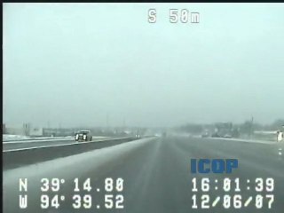 ICOP Digital In Car Video Icy Road