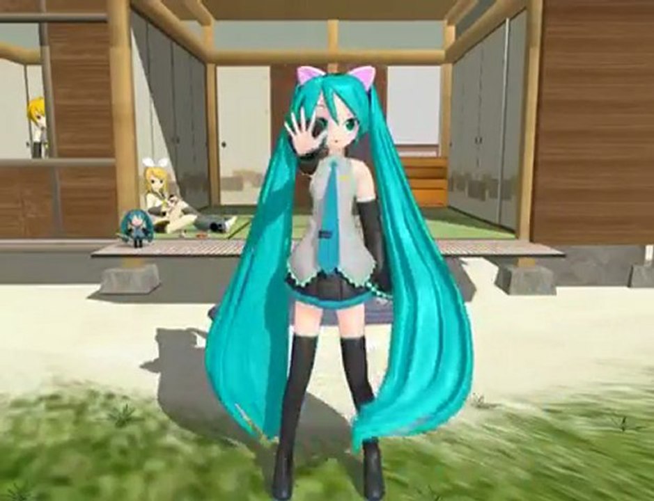MMD vocaloid hatsune miku Nekomimi Switch -Short ver