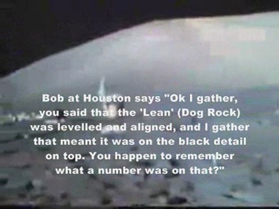 Moon Hoax- Disney Dog Rock With A Compass Rose in Fake Moon