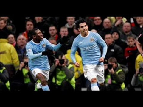 Manchester City 2-1 Manchester United Tevez double