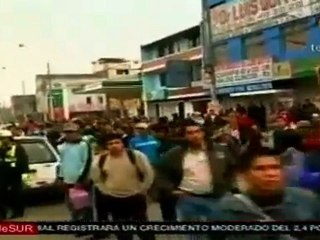 Huelga de transportistas en Perú