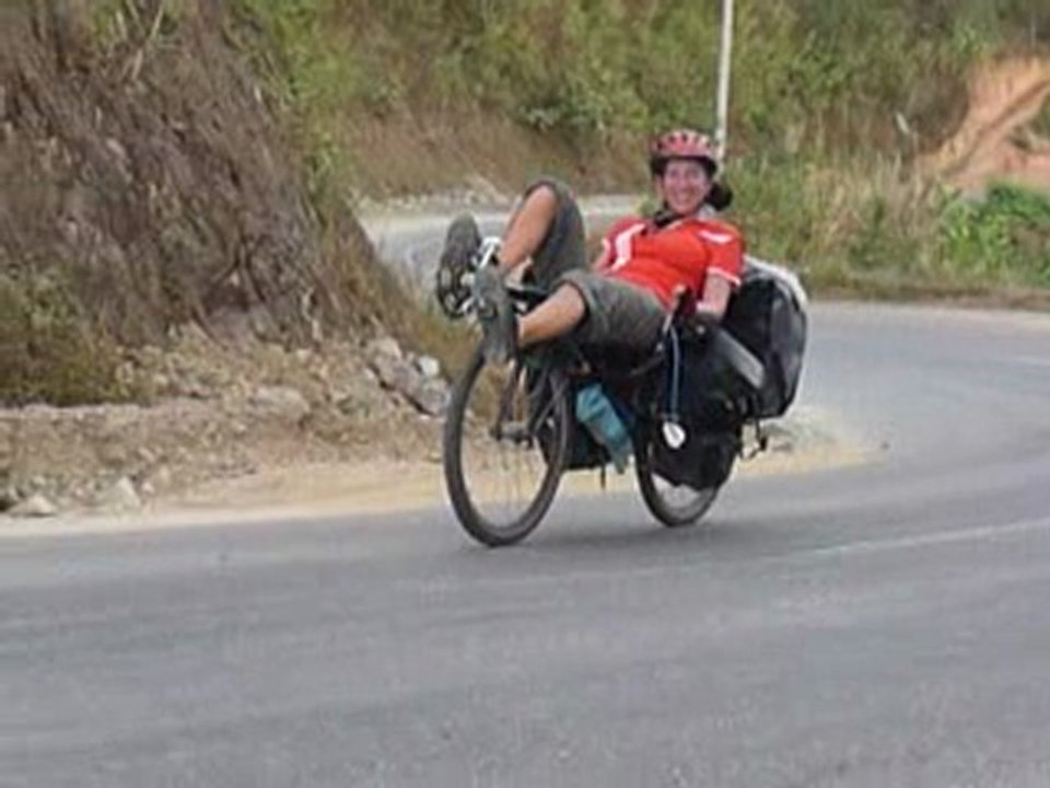 Vientiane Luang Prabang Chloe franchit col de 15km