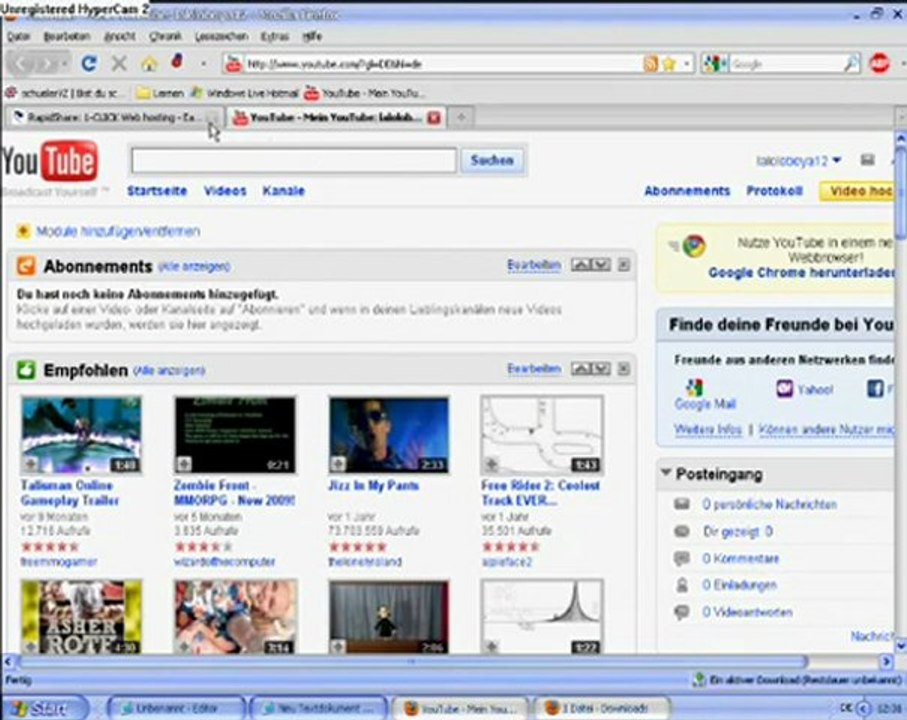 How to get a free Rapidshare/Megaupload premium account