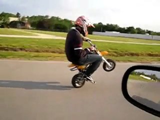 Impennare con la minimoto