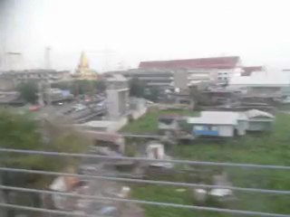 Train Ride Through Bangkok on the Way to Surat Thani