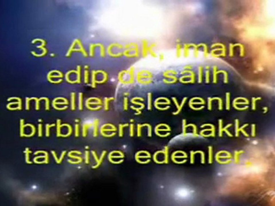 Asr Suresi سورةالعصر
