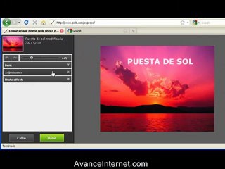 Un rápido y eficiente editor de fotos online