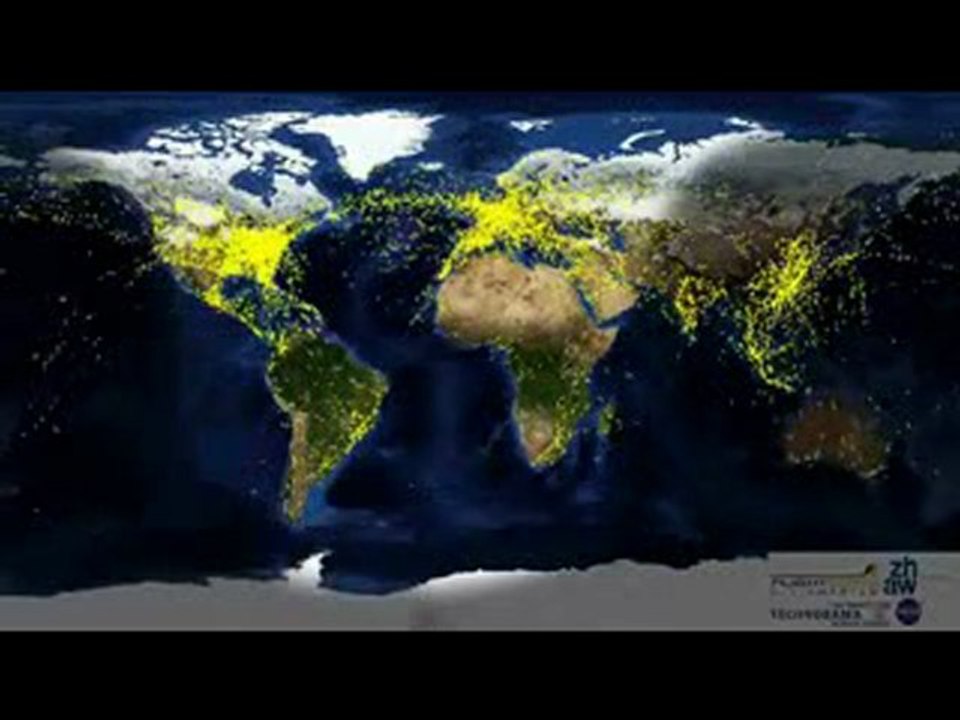 CARTE DES VOLS DANS LE MONDE