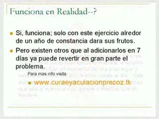 Solucionar eyaculacion precoz