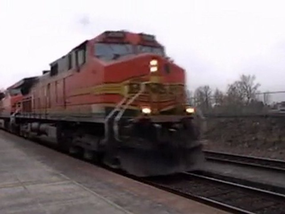 BNSF #4300 W/ a Loaded Coal Train
