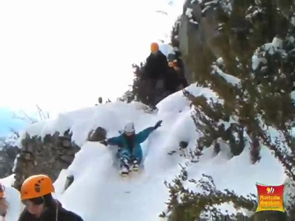 Via Ferrata Arête Sud en hiver - Vicdessos Ariège Pyrénées