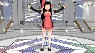 Vocaloid Anna (hatsune miku) white letter MMD