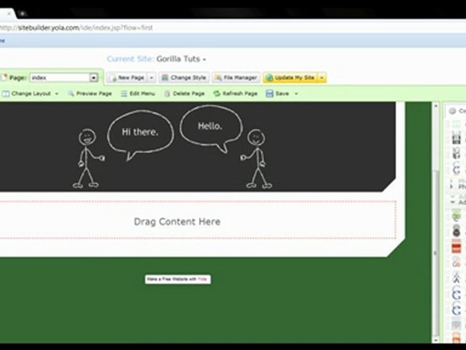 Free Website Creator - yola.com review (HD)