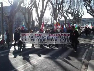 AVIGNON Manifestation services publics 21 janvier 2010