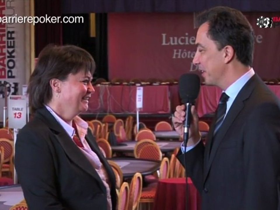 EPT 2010 Deauville Itw Lucille Denos - Eric Cavillon J1B