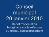 Conseil municipal du 20 janvier 2010 - Assainissement