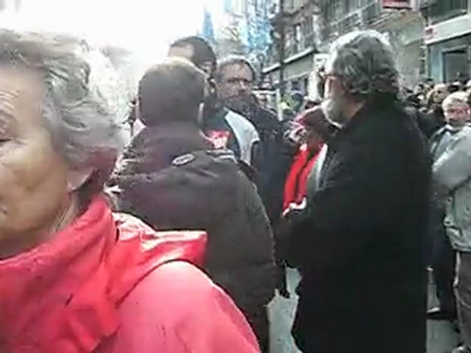 Manif de défense du service public St-Etienne 21 janv 2010