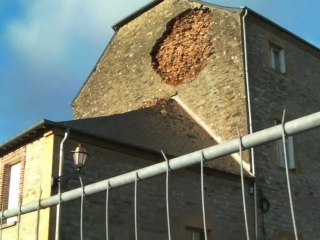 Une façade s'effondre à Renwez