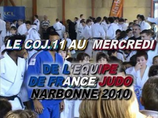 JUDO le coj11 au mercredi de l'équipe de France Narbonne
