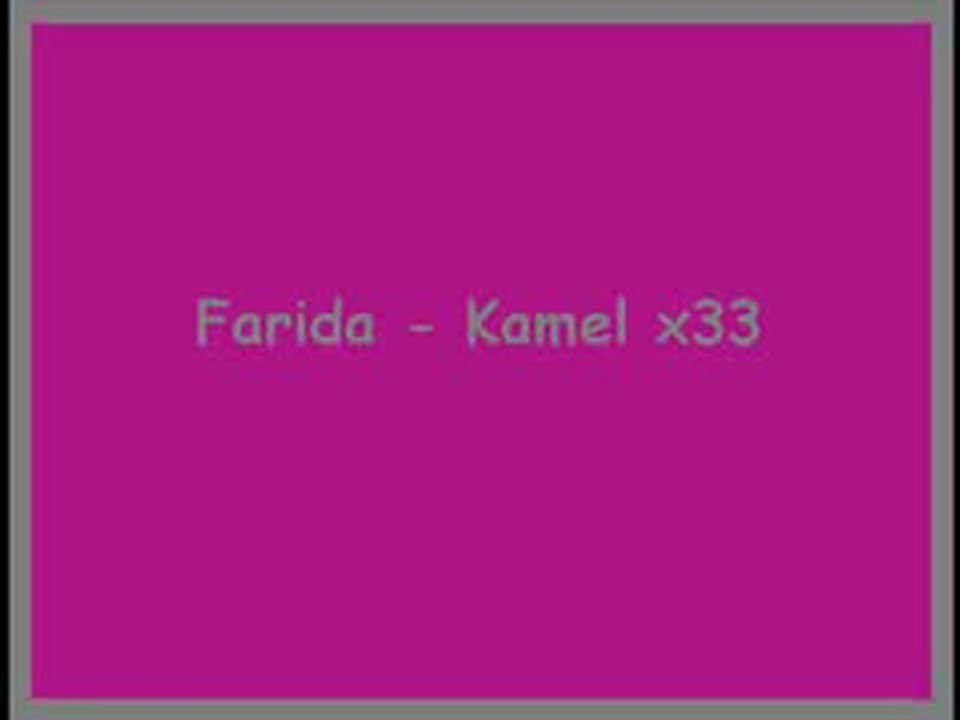 Farida - Kamel x33