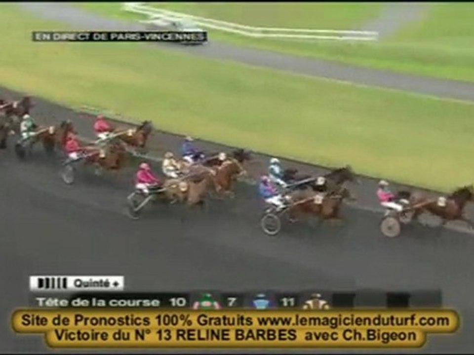 La vidéo Quinté à Vincennes 21 janvier 2010 PRIX DE PRIVAS