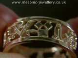 Masonic Wedding Ring - Gold DAJ102