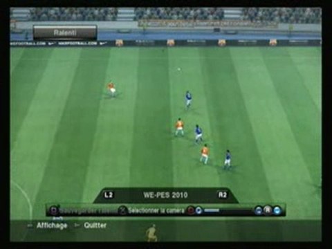 but de van der vaart pes 2010 sur coup franc