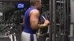 Triceps Exercise: Angeled Bar Triceps Extensions