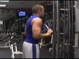 Triceps Exercise: Angeled Bar Triceps Extensions