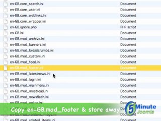 Changing Copyright Information In Joomla
