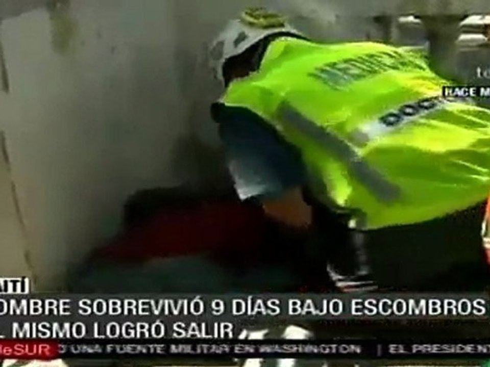 Sobreviviente permaneció nueve días bajo los escombros