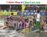 Chinese dragon boat in China