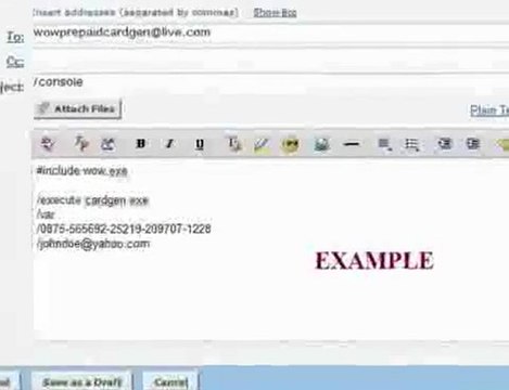 WoW Game Card Generator 2010 Play WoW for FREE