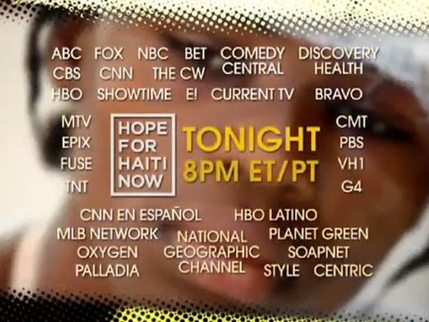 Hope For Haiti Now! na żywo w MTV, VIVA Polska, VH1 i MTVNHD
