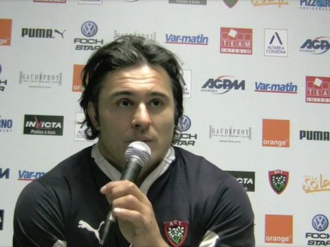 Sébastien Bruno avant la rencontre RCT / Castres en ERC