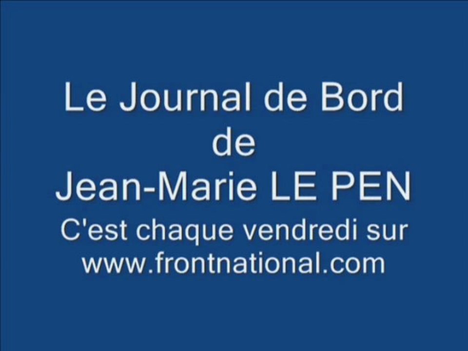 Journal de bord de Jean Marie Le Pen N°175