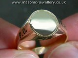 Masonic Ring - Reversible Knights Templar Gold DAJ105