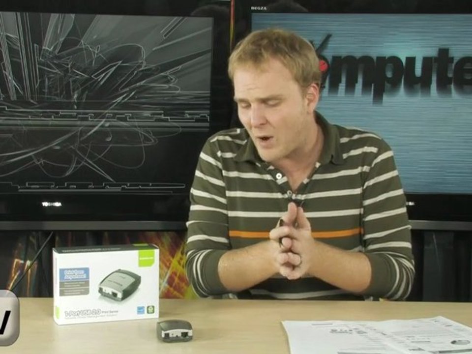 Iogear GPSU21 USB 2.0 Print Server video Dailymotion