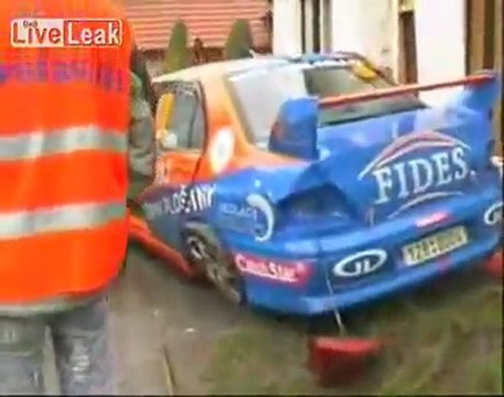 Crash rallye Mitsubishi lancer